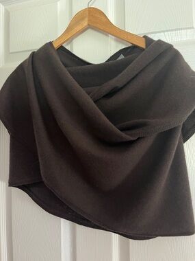 Ann Taylor Dark Brown Cashmere Wrap